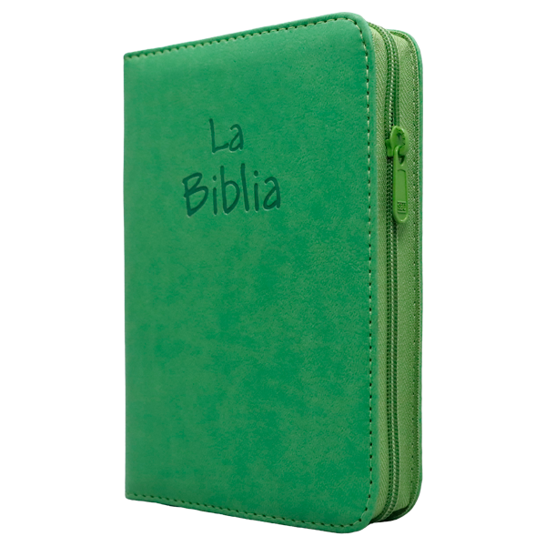 Biblia Traducción Lenguaje Actual Chica Letra Chica Imitación Piel Verde Cierre [TLA.46ZLM] 