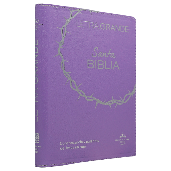 Biblia Reina Valera 1960 Mediana Letra Grande Covertex Lila [RVR.65cLGPJR]