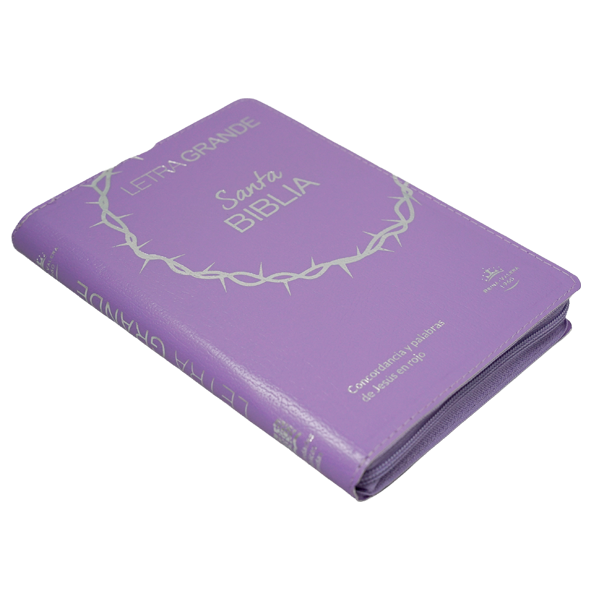 Biblia Reina Valera 1960 Mediana Letra Grande Covertex Lila [RVR.65cLGPJR]