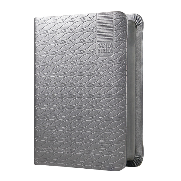 Biblia Reina Valera 1960 Tamaño Bolsillo Letra Mediana Imitación Piel Plata [RVR025cRP]