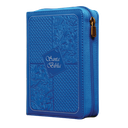 Biblia Reina Valera 1960 Tamaño Bolsillo Letra Mediana Imitación Piel Azul [RVR025cZLG]