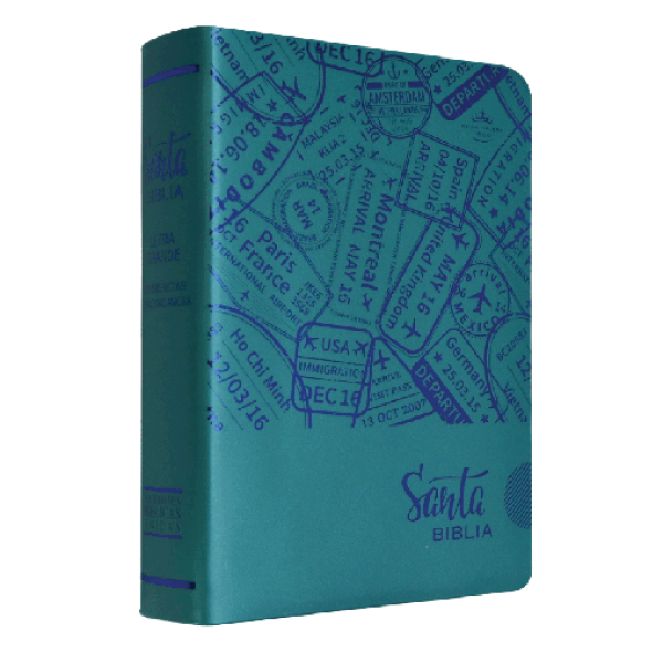 Biblia Reina Valera 1960 Chica Letra Mediana Vinil Azul [RVR042CLG]