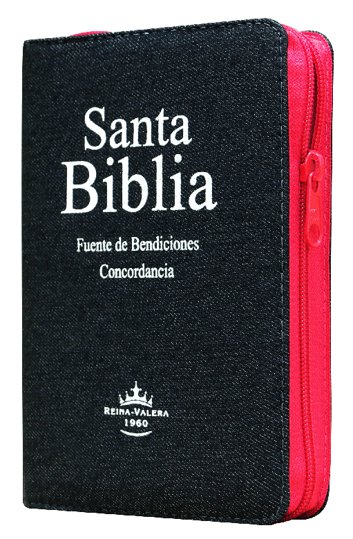Biblia Fuente de Bendiciones Reina Valera 1960 Chica Letra Mediana Mezclilla Rosa [RVR044cLMFBJZTI]