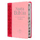 Biblia Fuente de Bendiciones Reina Valera 1960 Chica Letra Mediana Imitación Piel Rosa [RVR045cLMFBTI]
