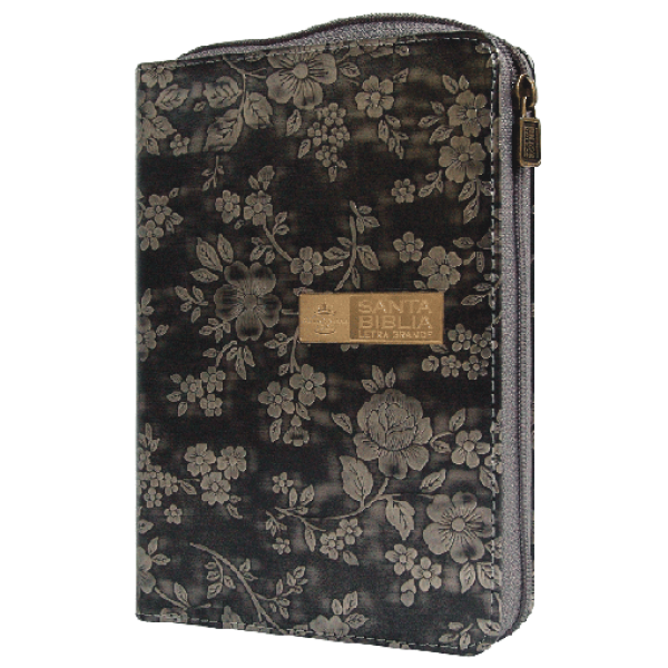 Biblia Reina Valera 1960 Chica Letra Mediana Imitación Piel Color Plata [RVR045cZLGTICIE]