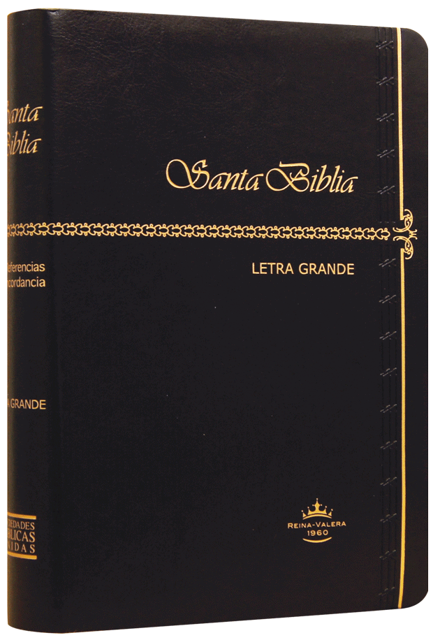 Biblia Reina Valera 1960 Mediana Letra Grande Imitación Piel Negro [RVR065CLG]
