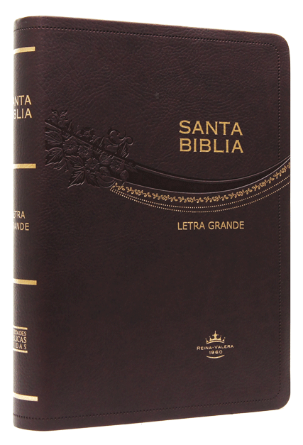 Biblia Reina Valera 1960 Mediana Letra Grande Imitación Piel Vino [RVR065CLG]
