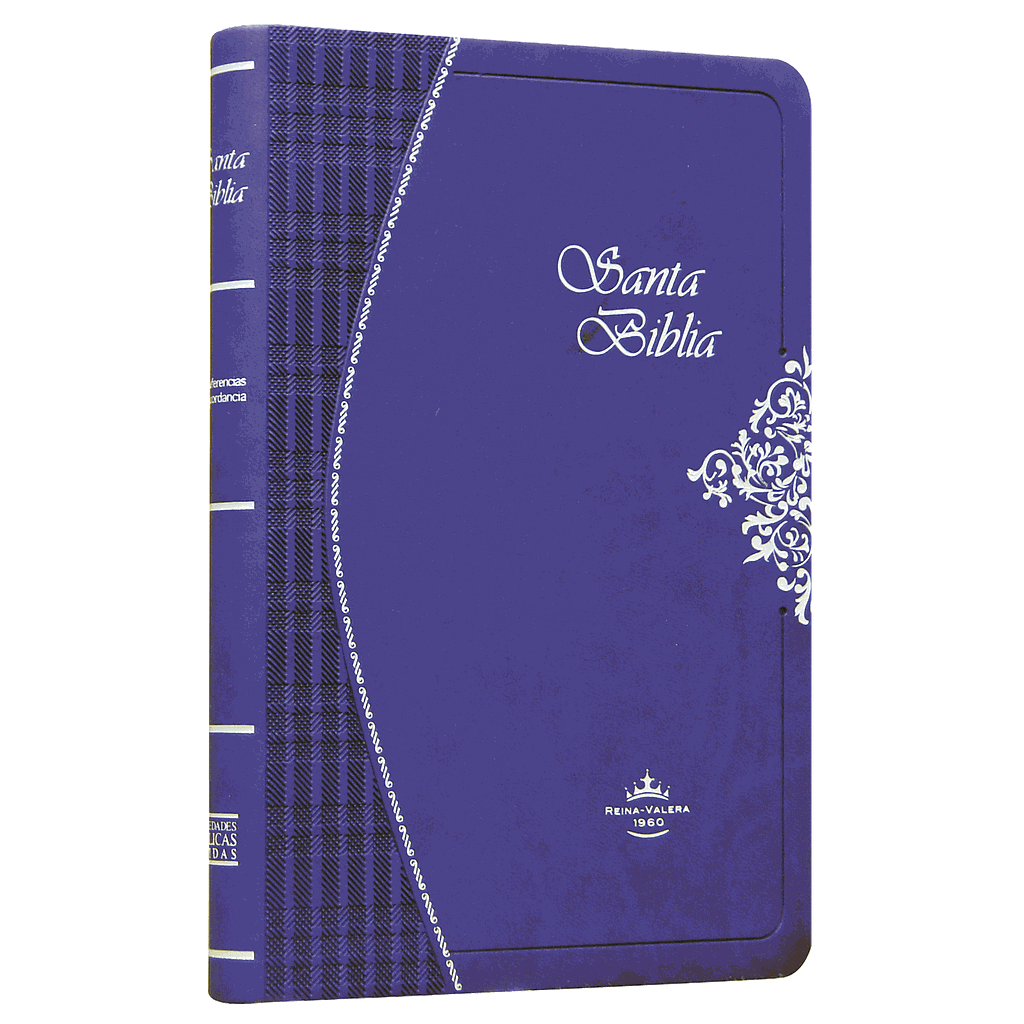 Biblia Reina Valera 1960 Mediana Letra Mediana Imitación Piel Morado [RVR065c]