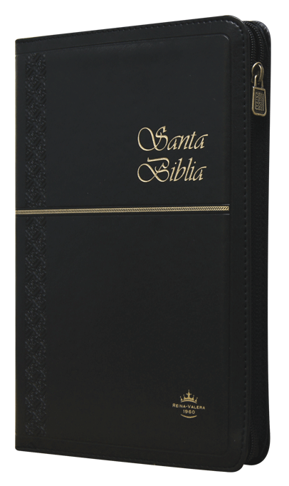 Biblia Reina Valera 1960 Mediana Letra Grande Imitación Piel Negro Ultrafina [RVR065czXTI]