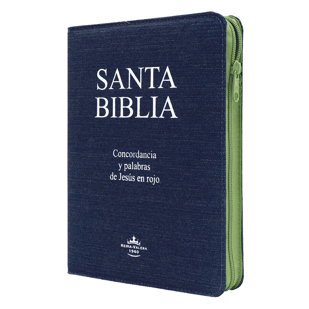 Biblia Reina Valera 1960 Grande Letra Gigante Mezclilla Verde [RVR084CLGIPJRZA]