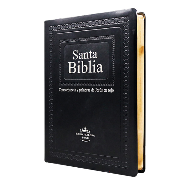 Biblia Reina Valera 1960 Grande Letra Gigante Imitación Piel Negro Lujo [RVR086CLGIPJR]