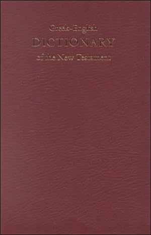 Libro Diccionario Griego-Inglés Nuevo Testamento
