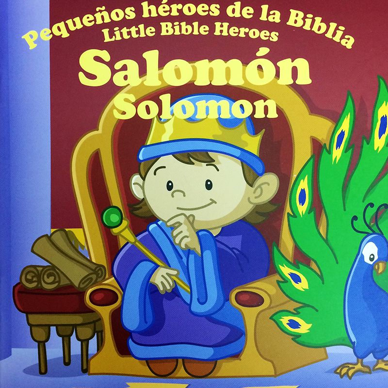 Libro Salomón Pequeños Héroes de la Biblia Bilingue