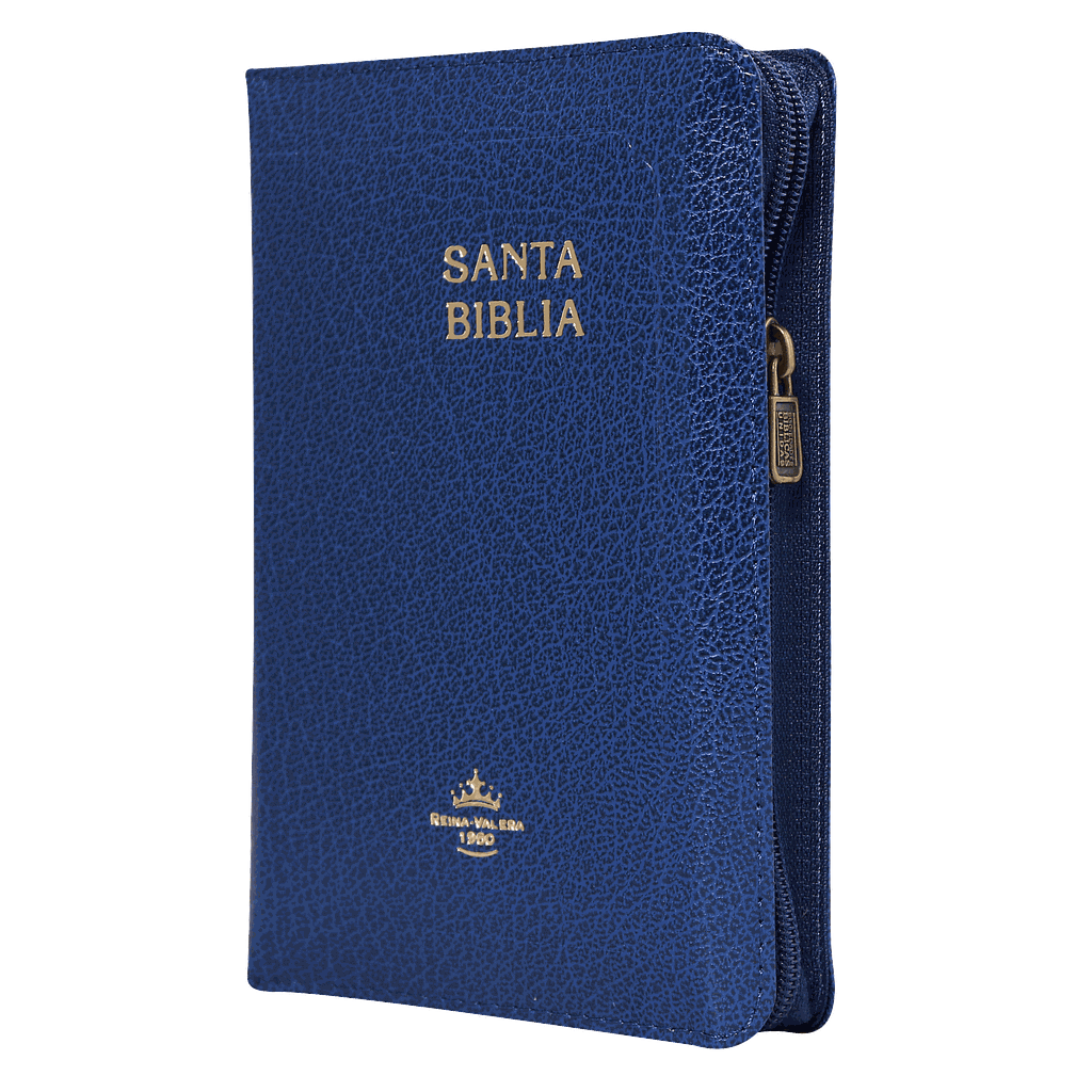 Biblia Reina Valera 1960 Tamaño Bolsillo Letra Mediana Imitación Piel Azul [RVR025cZ]