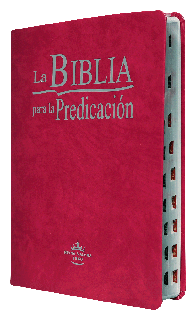 Biblia de Estudio Predicación Reina Valera 1960 Grande Letra Grande Imitación Piel Púrpura [RVR086LGEETI]