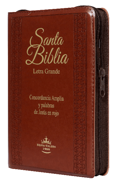Biblia Reina Valera 1960 Mediana Letra Grande Imitación Piel Café [RVR056CLGPJRZTIPU]