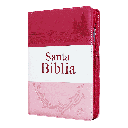 Biblia Reina Valera 1960 Mediana Letra Grande Imitación Piel Fiusha Rosa Pastel [RVR056CLGPJRTIZ]