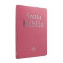 Biblia Reina Valera 1960 Mediana Letra Mediana Imitación Piel Rosa Ultrafina [RVR065e]