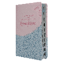 Biblia de Estudio Reconciliación Reina Valera 1960 Mediana Letra Grande Imitación Piel Azul Rosado [RVR065EETILG]