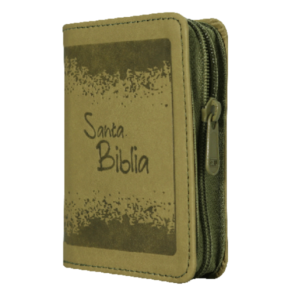 Biblia Reina Valera 1960 Mini-Bolsillo Letra Chica Imitación Piel Verde Cierre [RVR016ZPJR] 