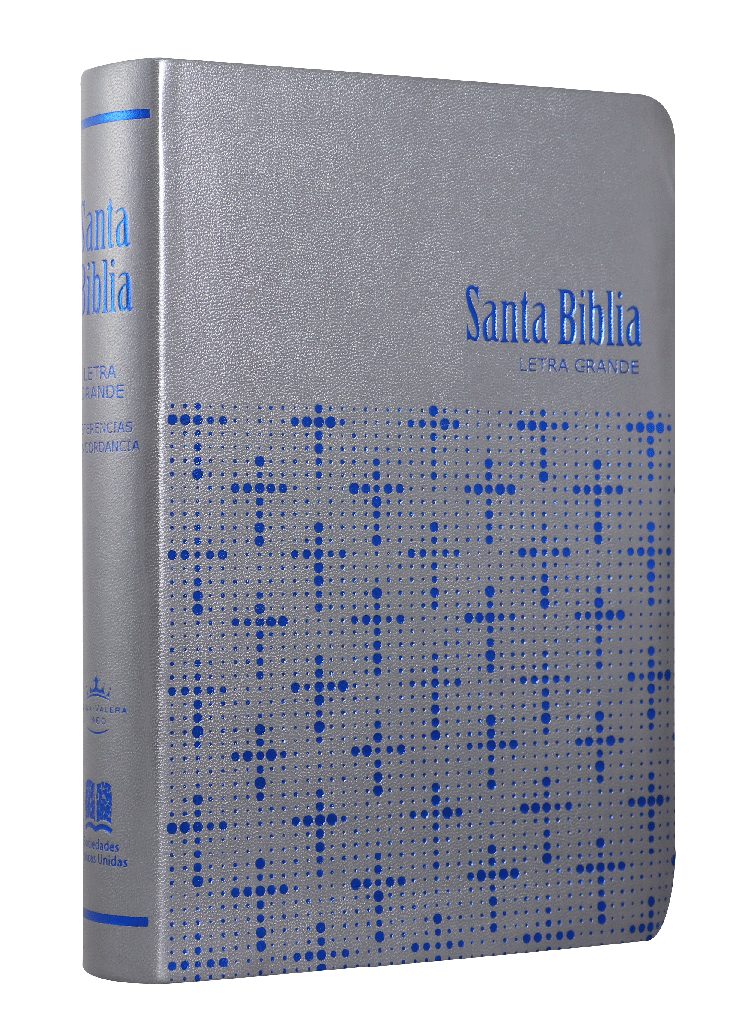 Biblia Reina Valera 1960 Mediana Letra Grande Imitación Piel Gris [RVR065CLGET]
