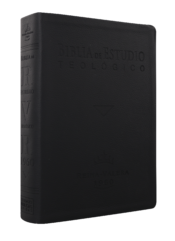 Biblia de Estudio Teológico Reina Valera 1960 Grande Letra Grande Piel Genuina Negro [RVR089cLGEETI-BET]