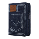 Biblia Reina Valera 1960 Bolsillo Letra Chica Mezclilla Azul Jeans QR [RVR024cJZLMa PJR]