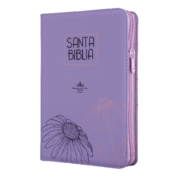 Biblia Reina Valera 1960 Mediana Letra Grande Imitación Piel Lila Código QR [RVR065cZLM]