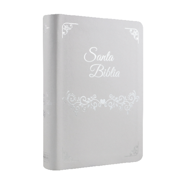 Biblia Reina Valera 1960 Mediana Letra Gigante Imitación Piel Blanco Boda [RVR066cLSGiPJR]