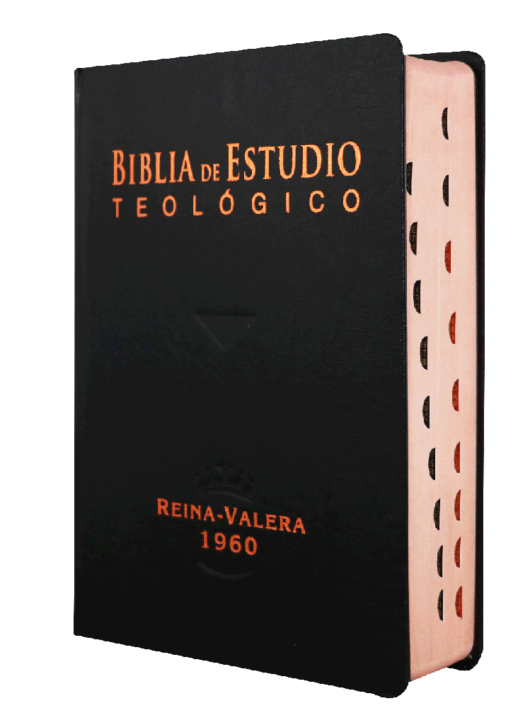 Biblia de Estudio Teológico Reina Valera 1960 Grande Letra Mediana Tapa Dura Color Negro [RVR083cLGEETI-BET]