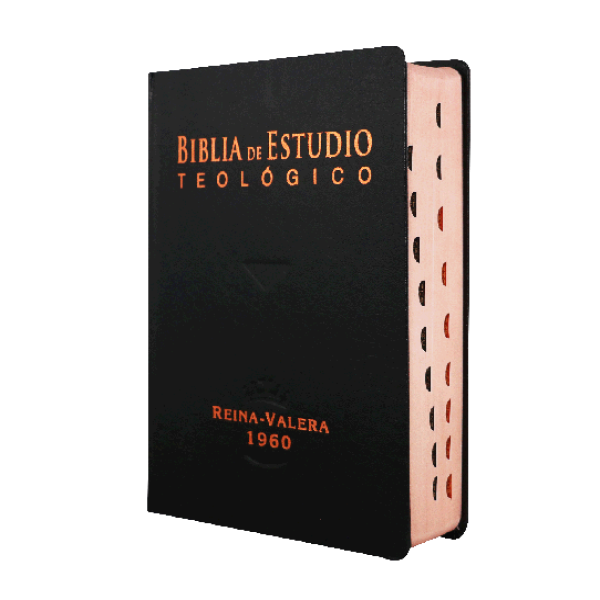 Biblia de Estudio Teológico Reina Valera 1960 Grande Letra Mediana Tapa Dura Color Negro [RVR083cLGEETI-BET]