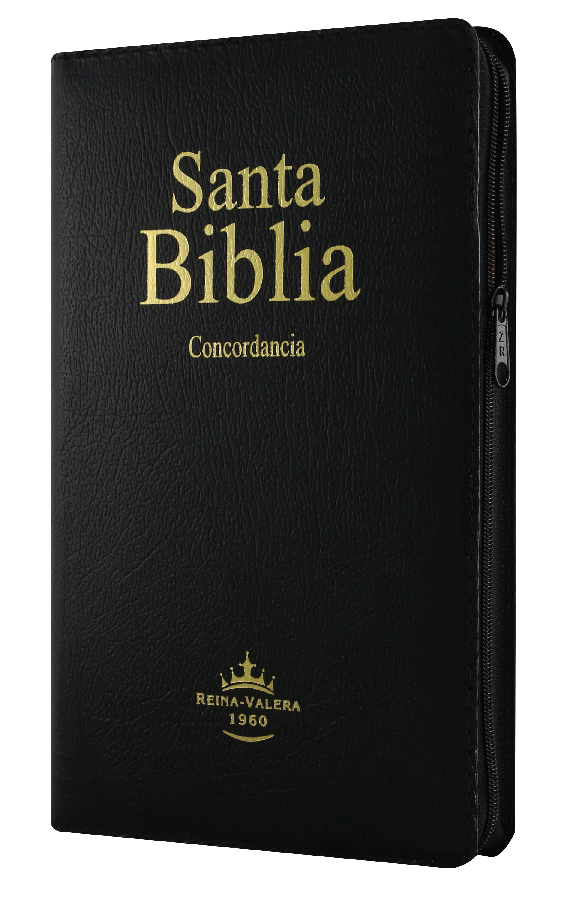 Biblia Reina Valera 1960 Mediana Letra Mediana Imitación Piel Negro [RVR065ecZTI]