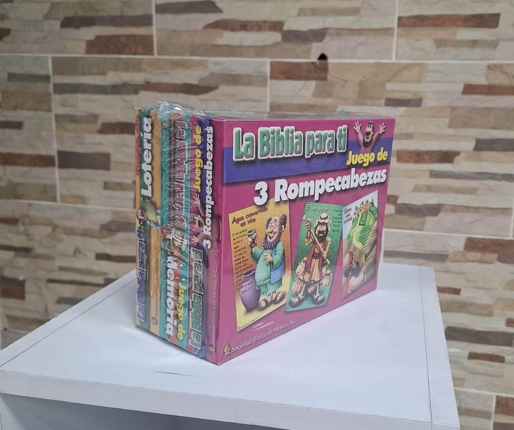 [Kit Juego de mesa] Lotería, Memorama y Rompecabezas