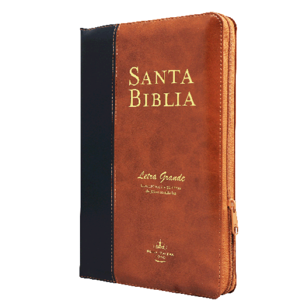 Biblia Reina Valera 1960 Mediana Letra Grande Imitación Piel Marrón/Negro [RVR065cPJRZTI]
