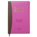 Biblia Reina Valera 1960 Mediana Letra Grande Imitación Piel Rosa/Marrón [RVR065cPJRZTI]
