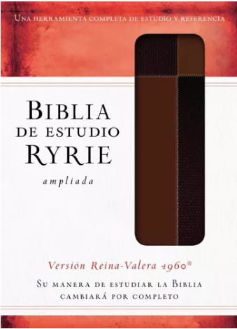 Biblia de Estudio Ryrie Ampliada Reina Valera 1960 Duotono-Marrón