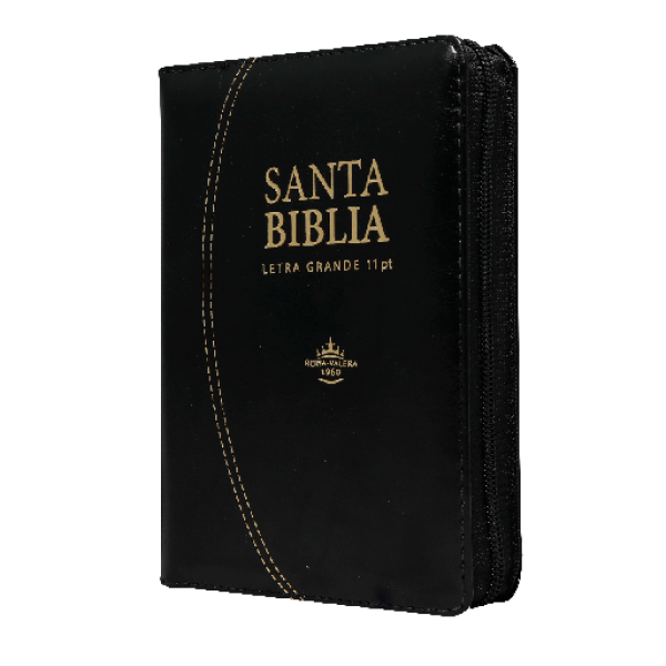 Biblia Reina Valera 1960 Chica Letra Grande Imitación Piel Negro [RVR046cLSGiPJRZTI]