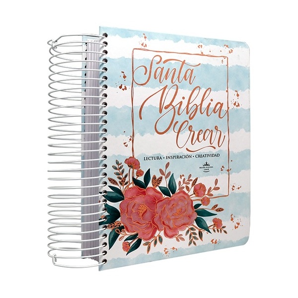 Biblia Crear Reina Valera 1960 Grande Letra Grande Tapa Dura Flores [RVR083cLGPJR]