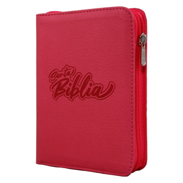 Biblia Reina Valera 1960 Chica Letra Chica Imitación piel Fucsia Código QR [RVR026cZLMPJR]