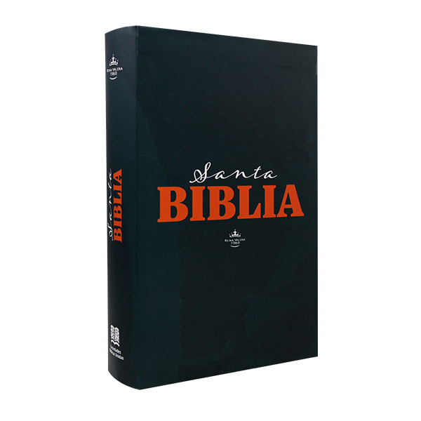 Biblia Reina Valera 1960 Mediana Letra Grande Tapa dura Azul QR [RVR062LGPJR] 