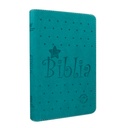Biblia Traducción Lenguaje Actual Mediana Letra Grande Imitación piel Verde Aguamarina Estrellas [TLA066LGPJR] 