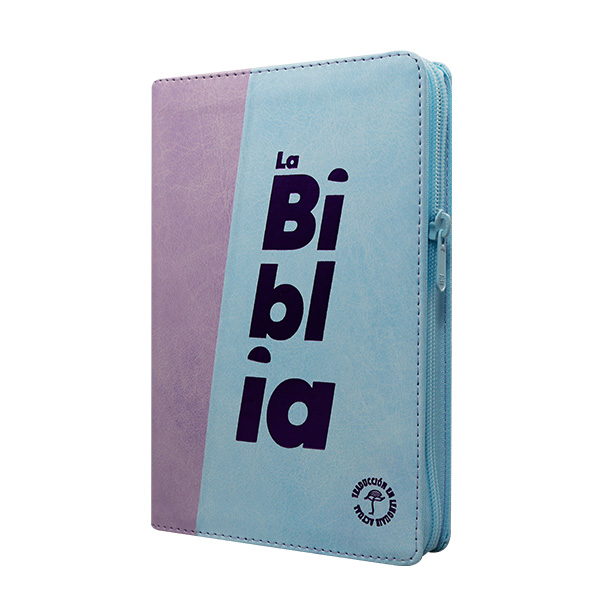 Biblia Traducción Lenguaje Actual Mediana Letra Grande Imitación Morado Lila [TLA066LGPJR] 