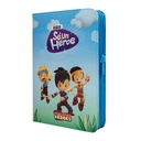 Biblia Infantil Sé Un Héroe Traducción Lenguaje Actual Mediana Letra Grande Vinil Azul [TLA062LGPZaPJR] 
