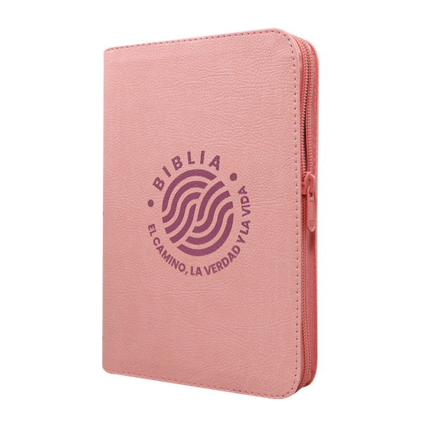 Biblia El Camino La Verdad y La Vida Reina Valera 1960 Mediana Letra Grande Imitación Piel Rosa Código QR [RVR066LGZPJR] 