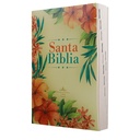 Biblia Misionera Reina Valera 1960 Mediana Letra Mediana Tapa Rústica Flores Tropical [RVR.60uecFBPJr] 