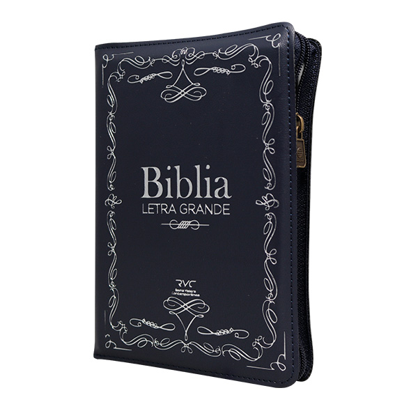 Biblia Reina Valera Contemporánea Chica Letra Grande Imitación Piel Azul [RVC.42cdLGZPJR] 