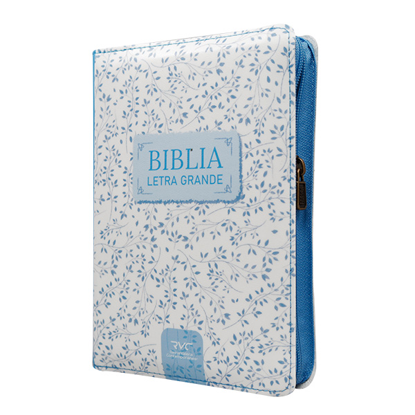 Biblia Reina Valera Contemporánea Chica Letra Grande Vinil Azul Mujer [RVC.42cdLGZPJR] 