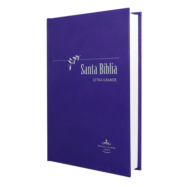 Biblia Reina Valera 1960 Mediana Letra Grande Tapa Dura Púrpura [RVR063LG PY] 