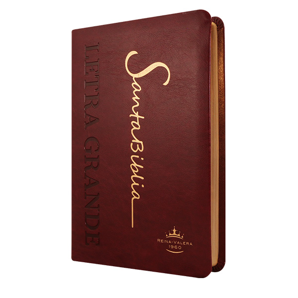 Biblia Reina Valera 1960 Mediana Letra Grande Imitación Piel Vino [RVR065cLG PE SP] 