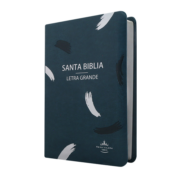 Biblia Reina Valera 1960 Mediana Letra Grande Imitación Piel Turquesa Oscuro [RVR065CLG WS] 